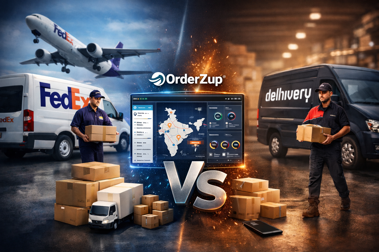 OrderzUp vs Delhivery vs FedEx: Cost, Speed, and Delivery Reach